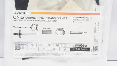Avanos PM020-A On-Q Antimicrobial Expansion Kit 5inch Cath. Ndle 6inch x 17GA